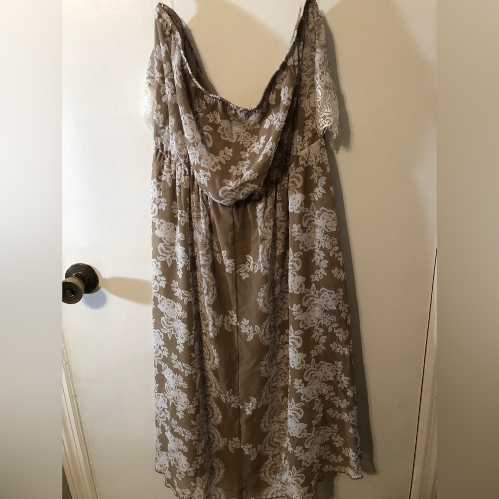 Studio Y Strapless Boho Style Dress XL with lace details Cottage core Coquette - Picture 8 of 8